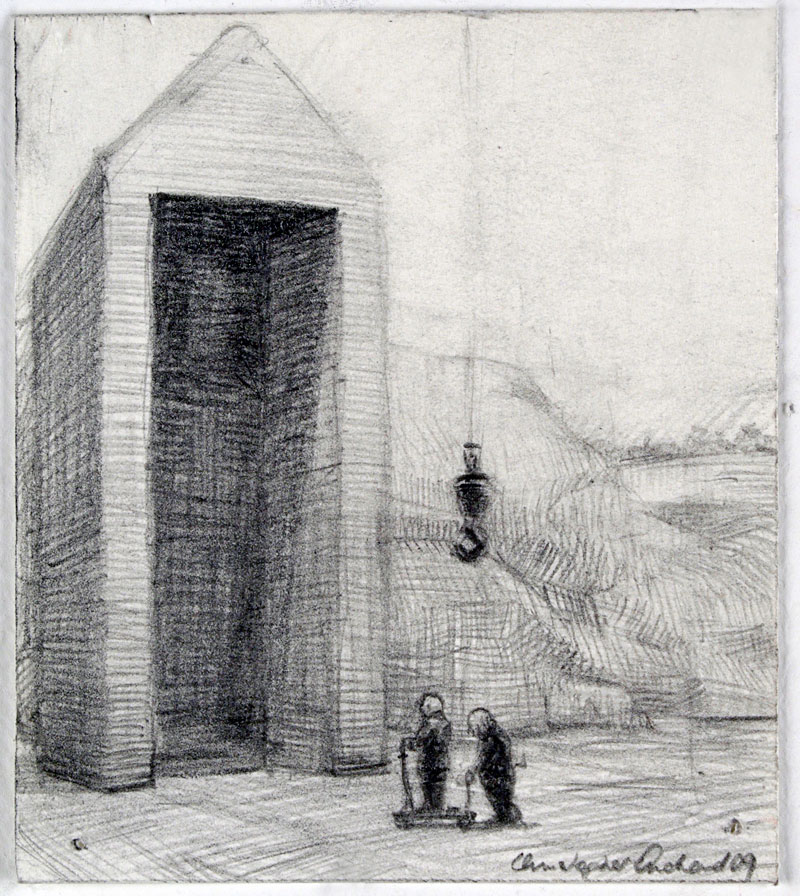 Tall, 2009 graphite on paper 90  x 75cm