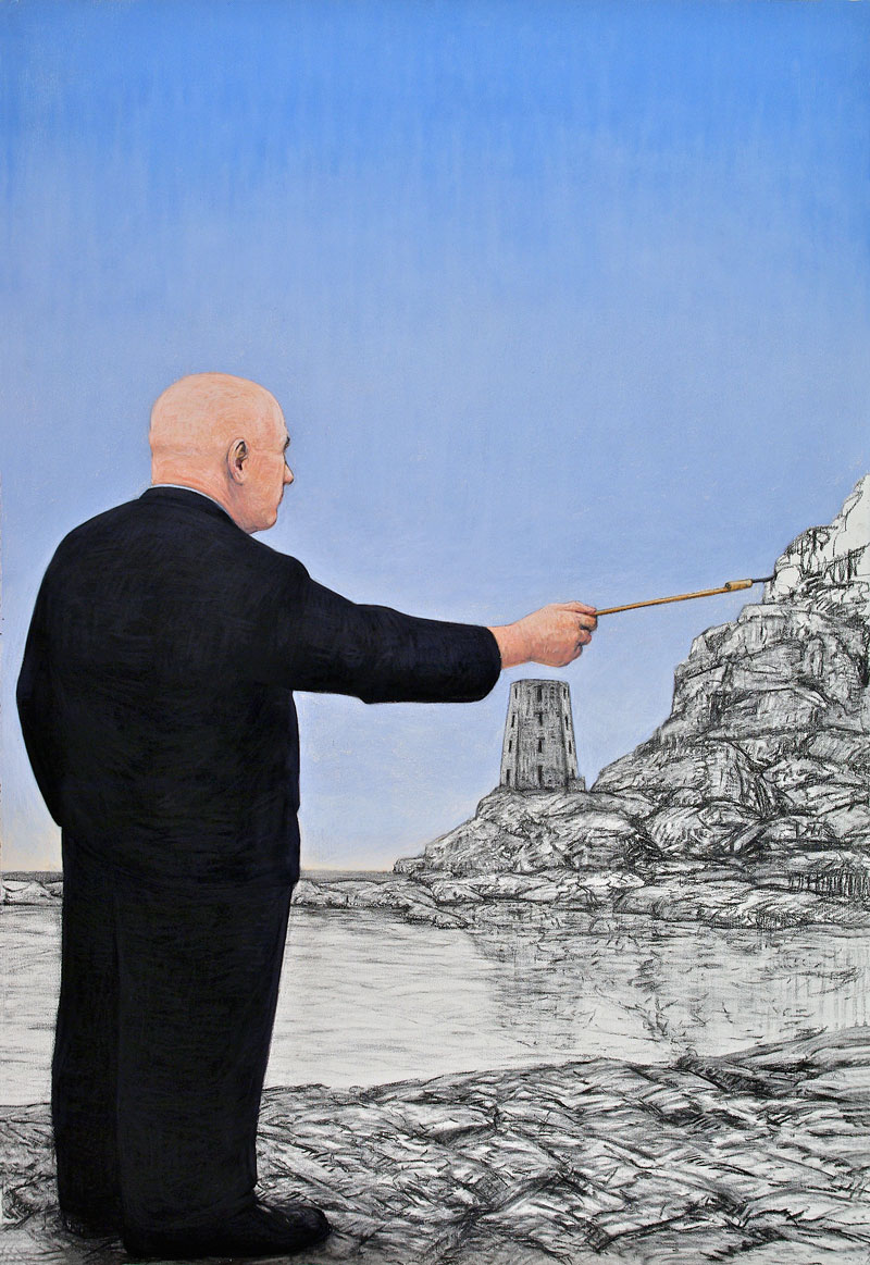 2011 Draught Charcoal, pastel on paper 165x107cm
