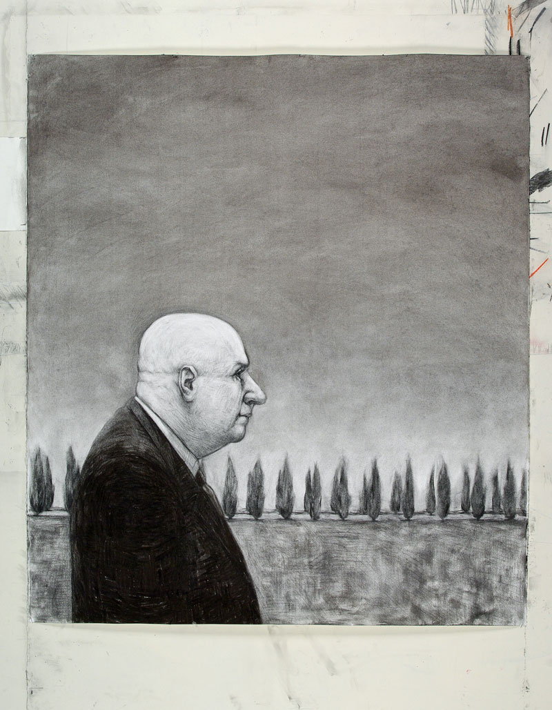2011 Monet's Dream Charcoal on paper, 120x107cm